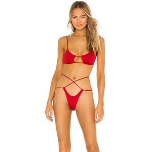 Red Monica Hansen Beachwear Havana Red Bikini